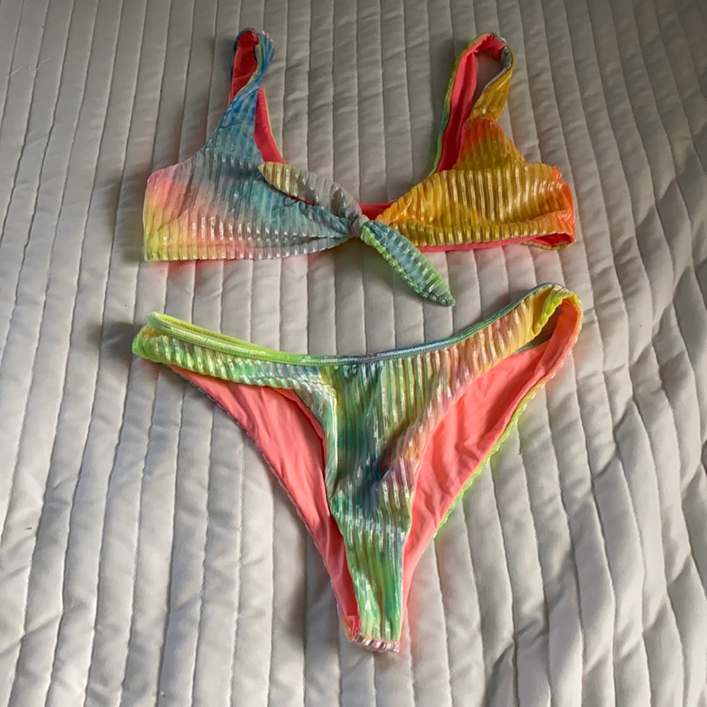 Dippin' Daisy's Multicolor Tie-Dye Bikini